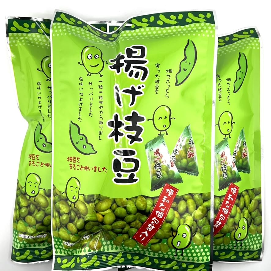 Amazon | ハッピーカンパニー おつまみ 珍味 個包装 揚げ枝豆 40g×3袋
