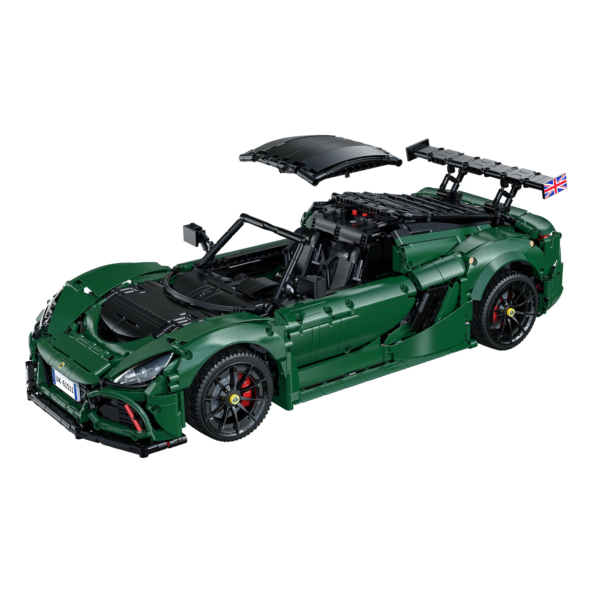 CaDA C61511W Lotus Exige Cup 430 Building Block Set con licenza ufficiale Modello di auto super sportiva con collaborazione MOC 3730PCS Kit di auto da corsa da collezione per adulti appassionati
