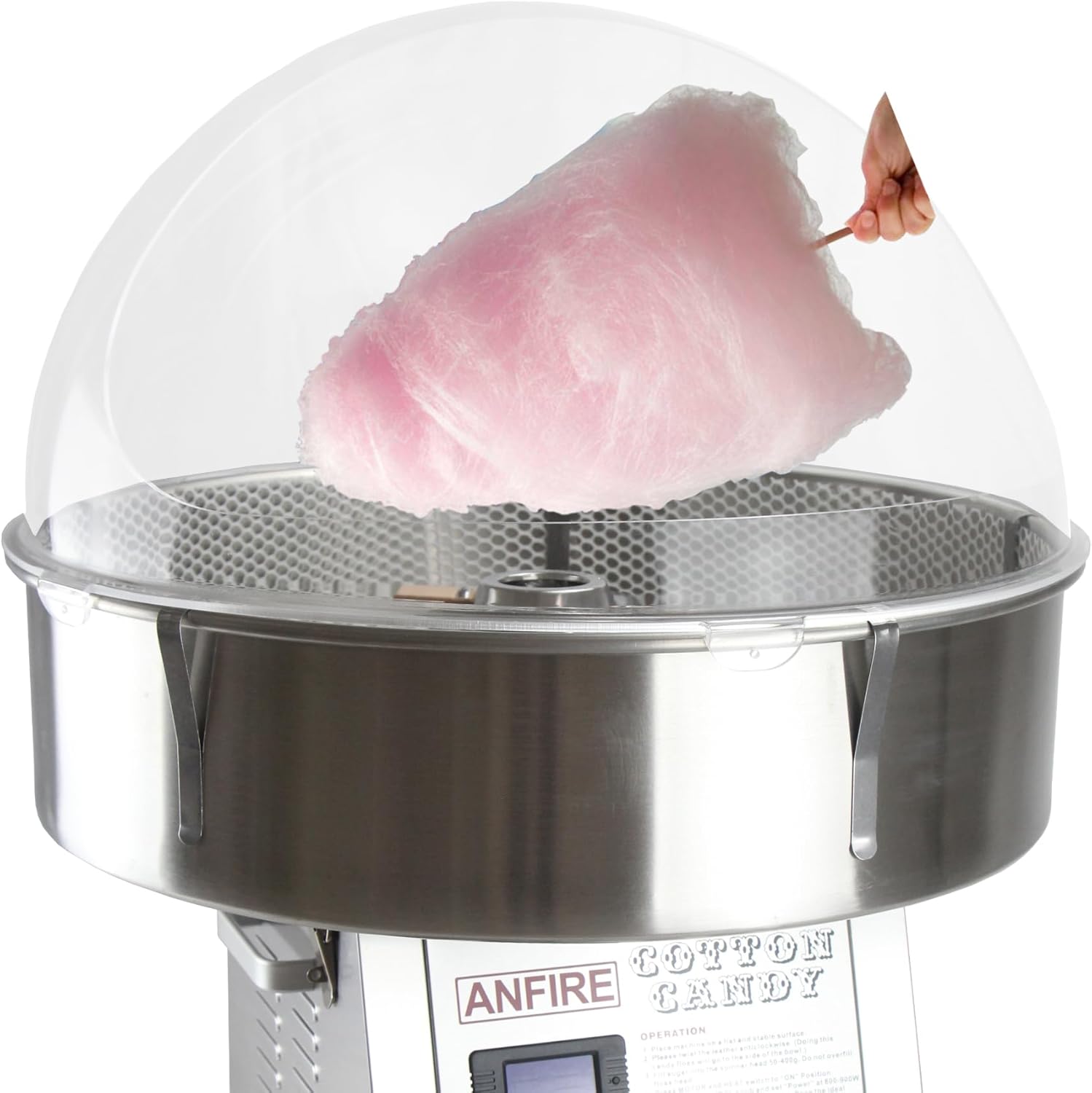 ANFIRE 24" Dome Bubble Shield Plastic Cover designed specifically for Commercial Professional Cotton Candy Machine maker AN2