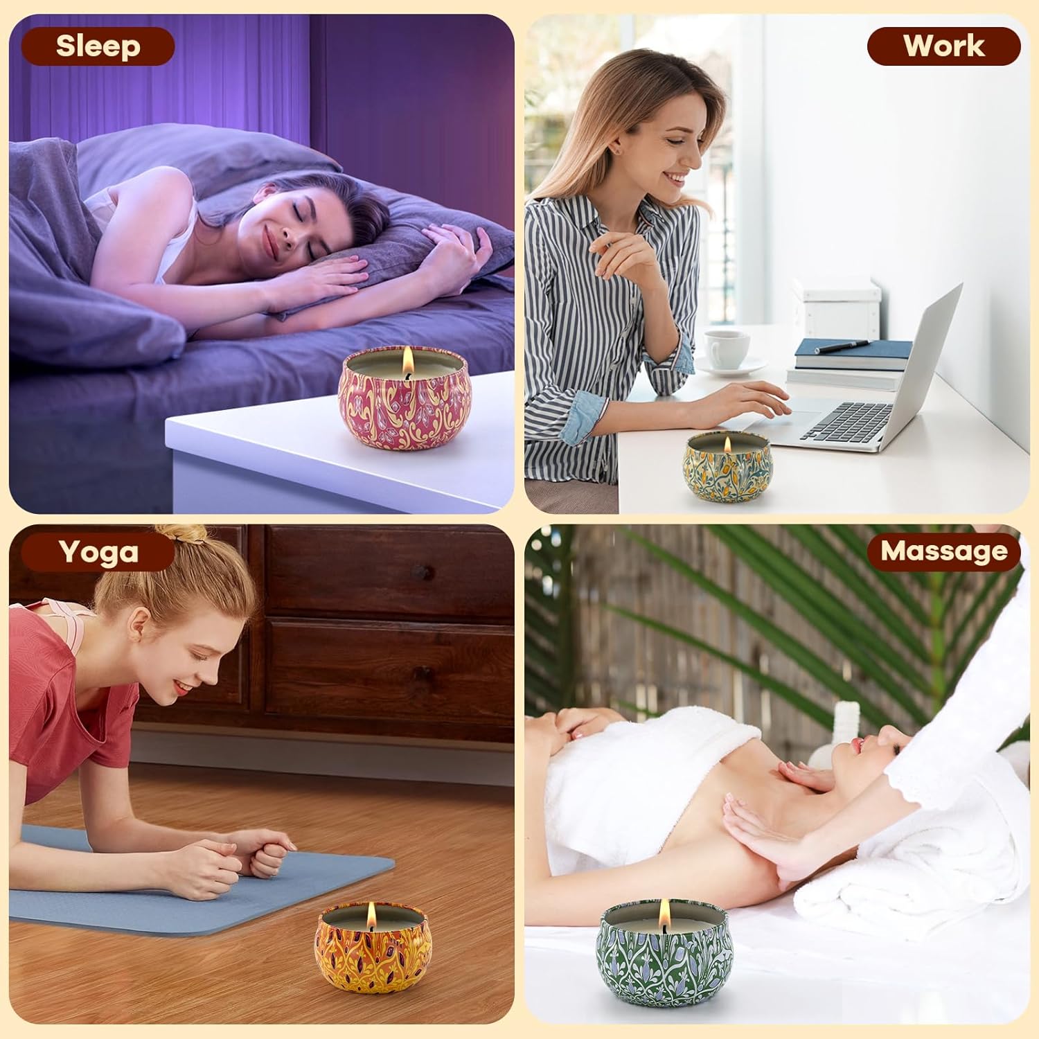 Scented Candle Set, 12 Pack Candles Gift for Home Scented, Aromatherapy Candle Gift, 2.5 oz Long Lasting Soy Candles for Men, Women, Friends Birthday, Mother's Day, Valentine Bath SPA - Image 5