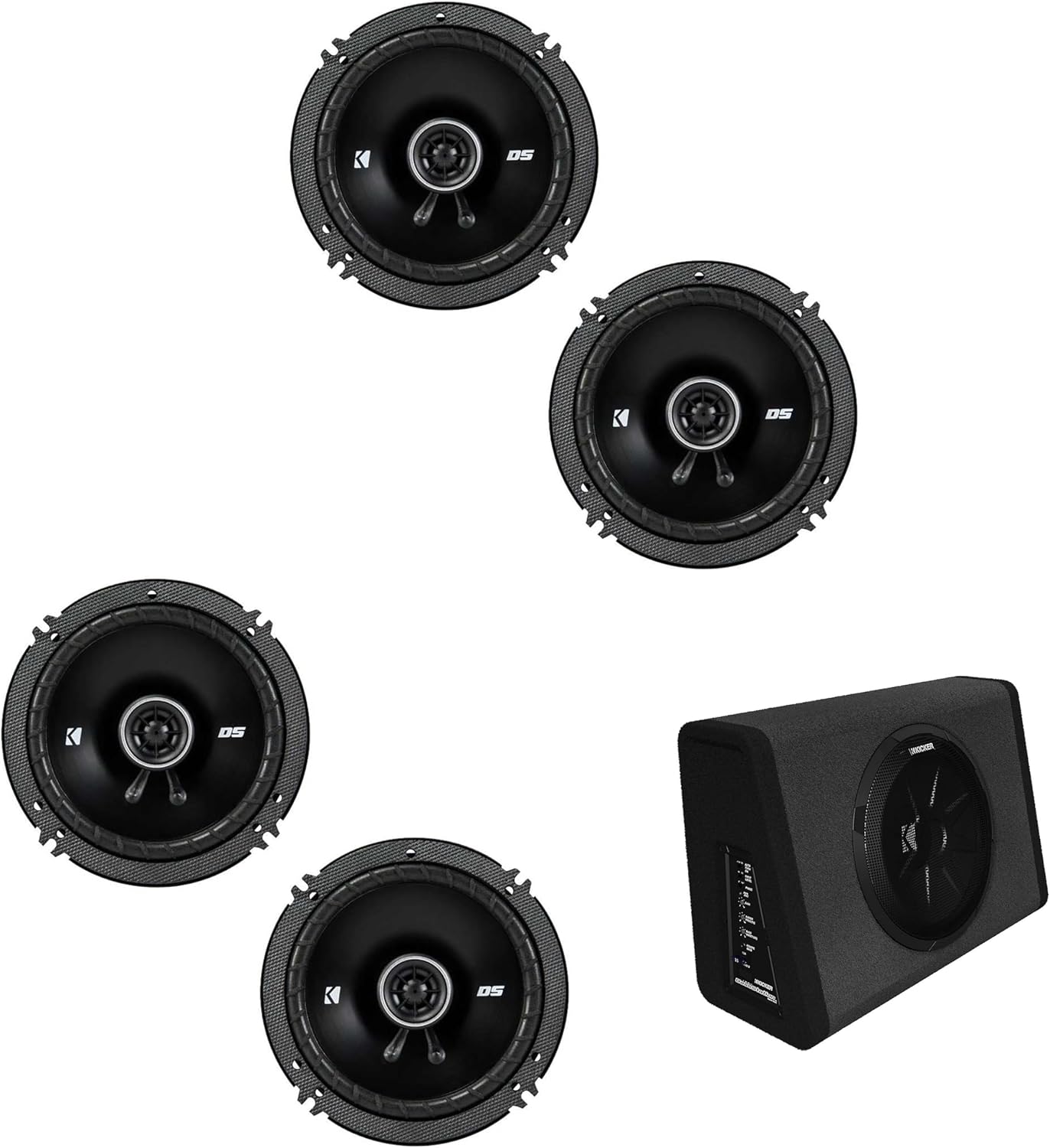 KICKER 11PT250 Powered Enclosure & (2) 43DSC6504 6.5"