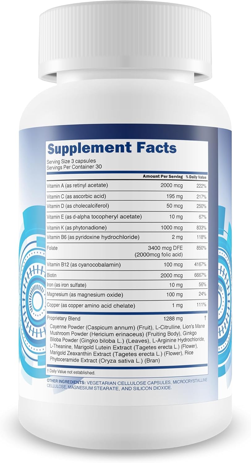 Vision Support Blueberry Method - Our Best Eye Vision Supplement - Lutein Zeaxanthin & Vitamin A Supplement For Eyes - Healthy Eyes Vitamins Lutein And Zeaxanthin Berry Trick - Operation Clearview