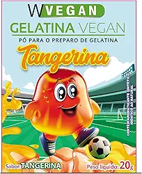 Gelatina Vegan 20g Sabor Tangerina WVegan Vegano Agar Agar