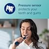 Philips Sonicare 4100 Electric Toothbrush, Sonic Toothbrush with Two Modes, Pressure Sensor and Timer, Malibu Blue Prismatic, Model HX3689/42