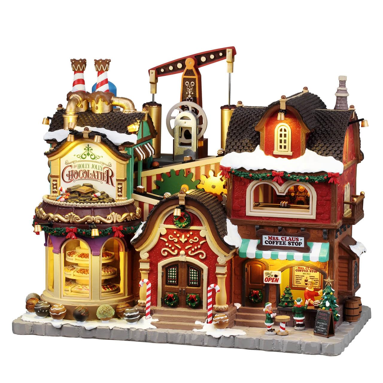 Lemax, The Holly Jolly Chocolatier & Mrs. Claus Coffee Shop, Zabytki i dźwięki, #65521
