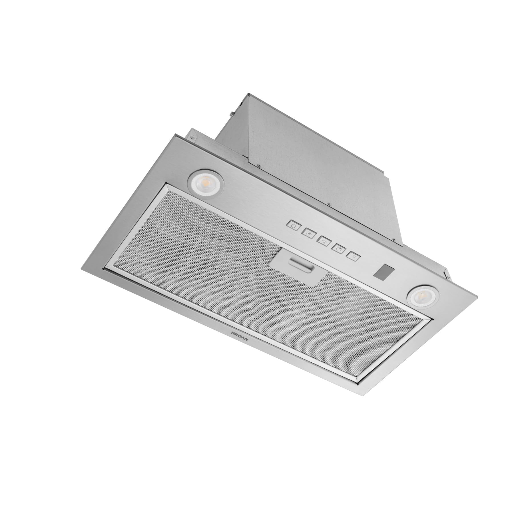 Broan- NuTone PM400SS Custom Cabinet Built-in 3-Speed Power Pack Insert with LED Lighting and 450 Max Blower CFM, 21-Inch, Stainless Steel
