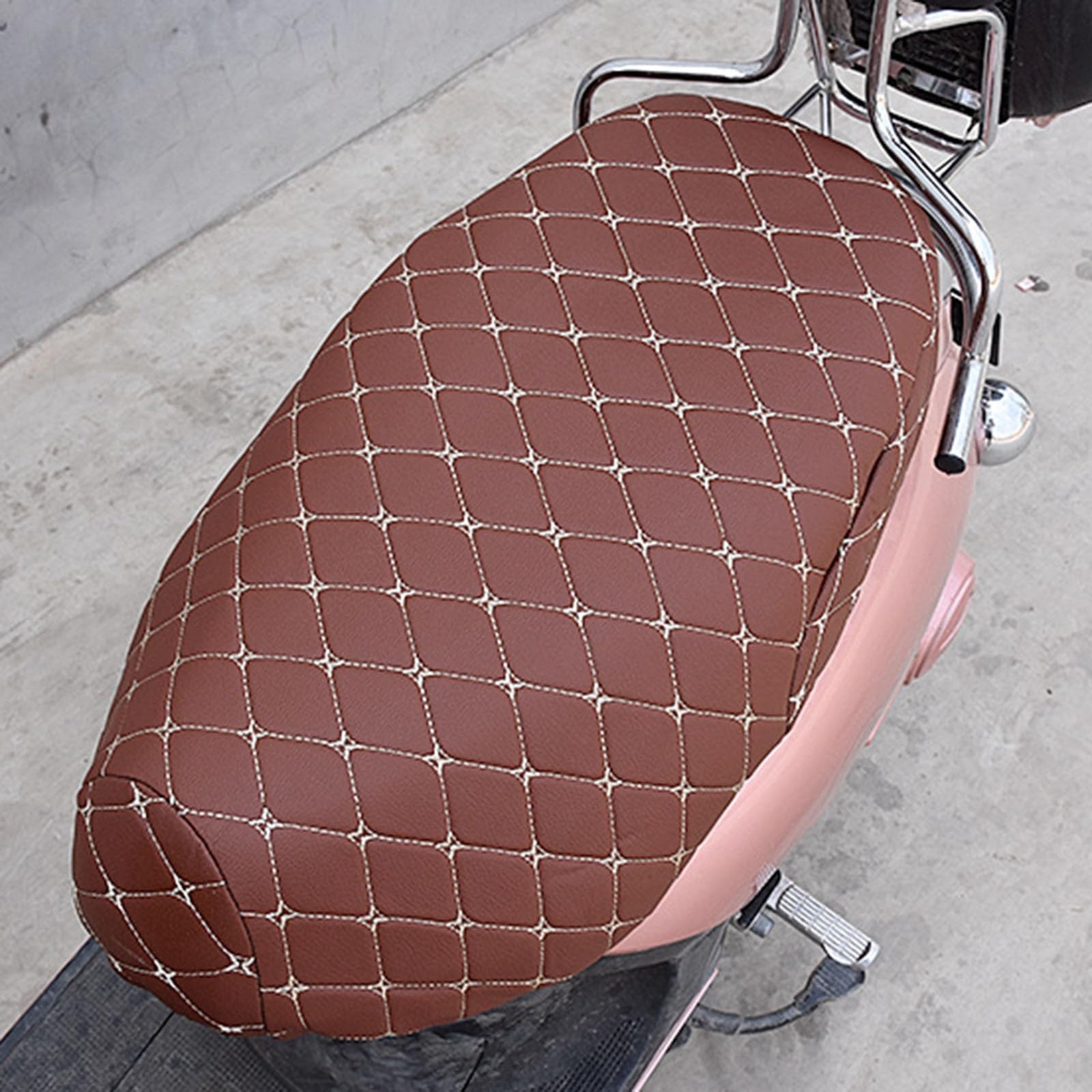 Coprisella per moto Protezione Per Coprisedile Per Moto | Protezione protettiva per fodera per cuscino del sedile del motociclo(Black XL)