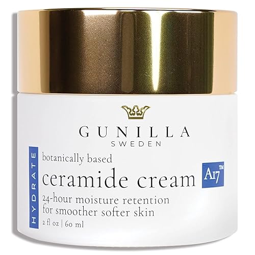 GUNILLA Ceramide Cream A17 - Concentrated 24-Hour Anti-Aging Moisturizer - 17 Actives  Botanicals - Plump Soften  Help Reduce Fine Lines  Wrinkles