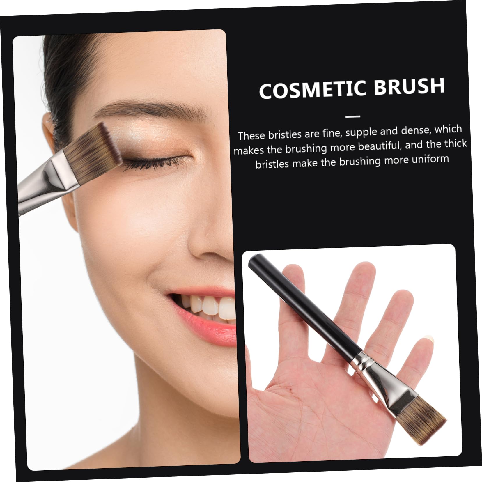 Beavorty 5piezas Brocha De Maquillaje Multifuncional Cabeza Plana Para Base y Polvo Herramienta De Cosméticos Para Difuminar y Aplicar Maquillaje Sin Desperdicio
