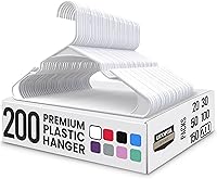 Vista 19 de Utopia Home Perchas de Plástico Paquete de 50 – Percha Perfecta para Ahorrar Espacio para Ropa – Duraderas y Fuertes – Organizadores de Armario Aqua