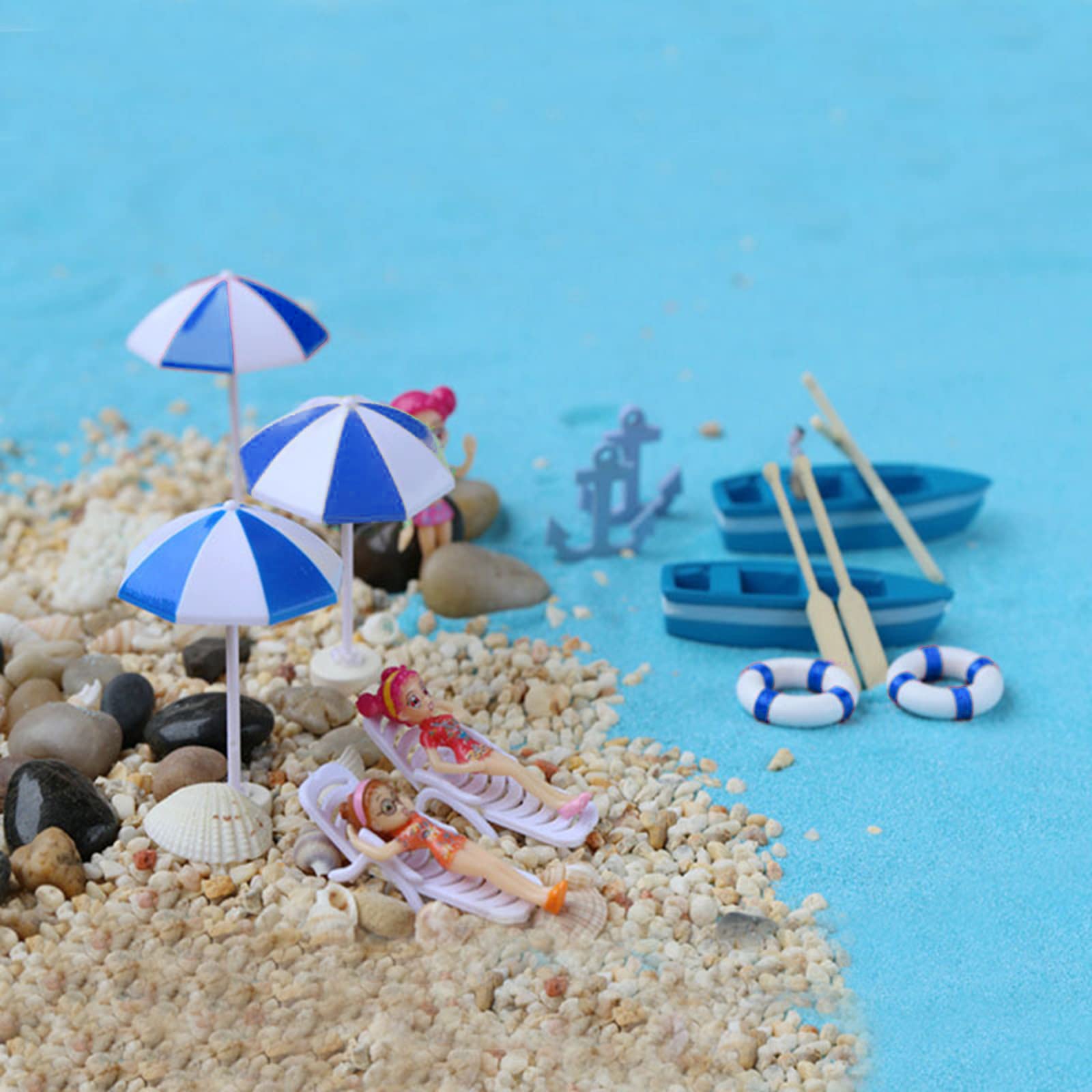 Ensemble Miniature Déco Plage Décor Plage Vacances Miniature