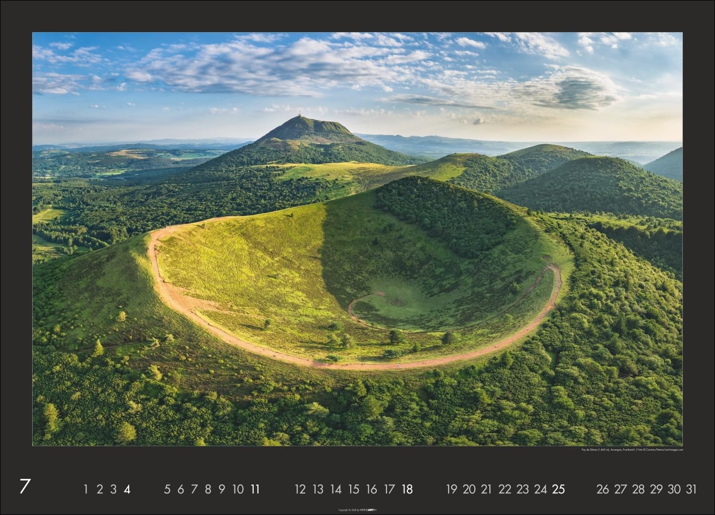 Die Erde von oben - Kalender 2027 - Weingarten-Verlag - Fotokalender - Wandkalender mit fantastischen Luftbildern - 68 cm x 49 cm