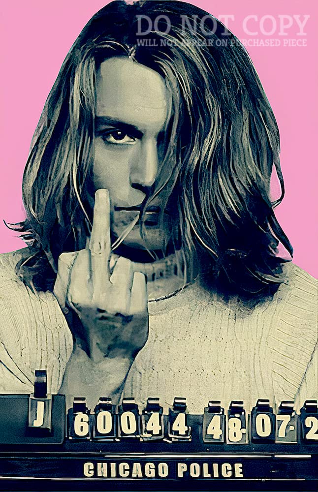 Amazon.com: Johnny Depp Mugshot Artwork 11 X 17 - Stunning Mug