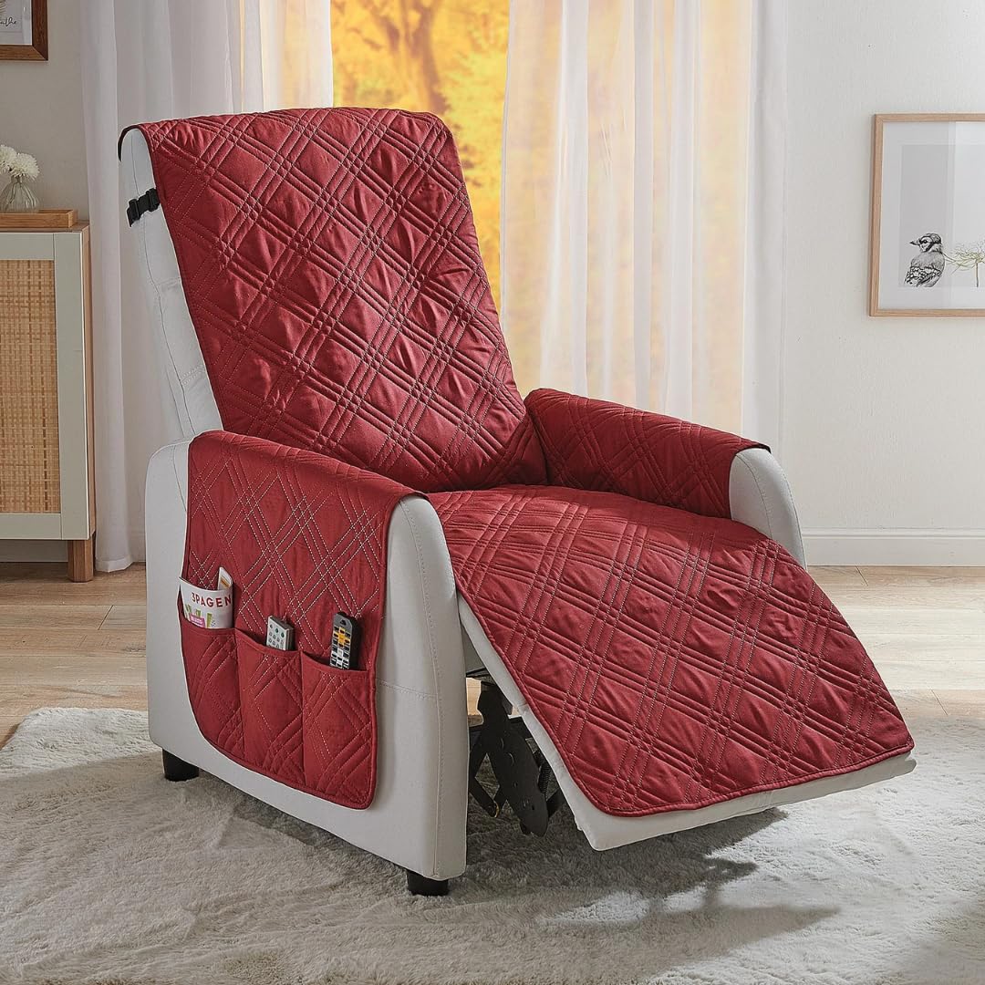 Coopers of Stortford Recliner Cover - Burgundy