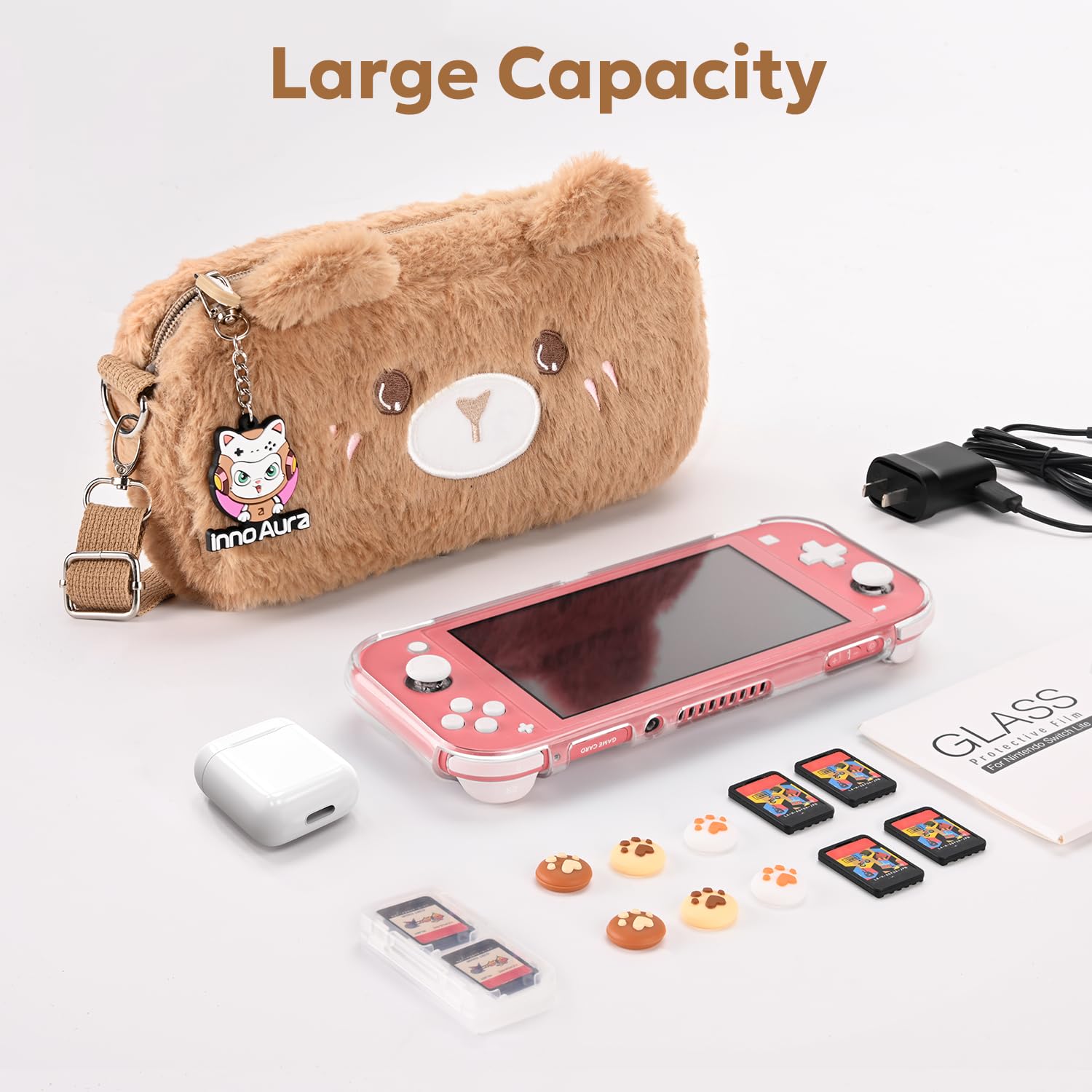 innoAura Switch Lite Case, 14 In Switch Lite Accessories Bundle