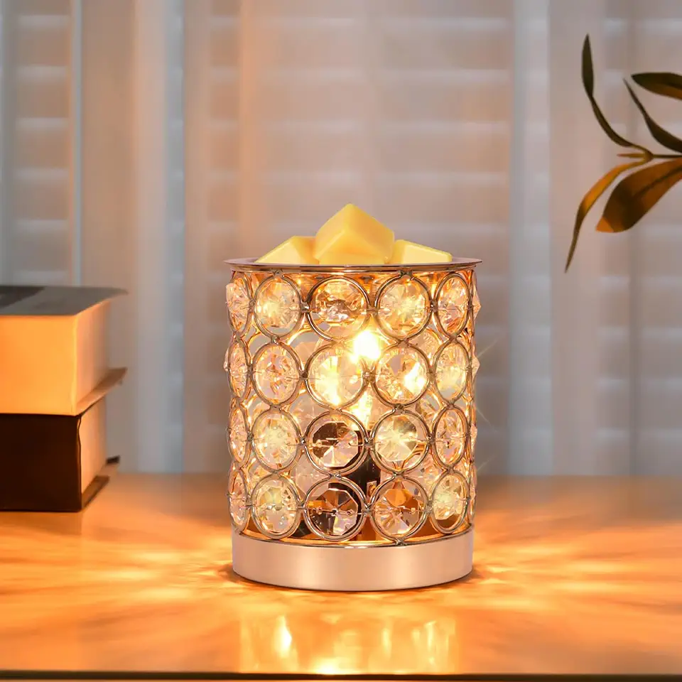 Crystal Wax Melt Warmer Candle Wax Warmer for...
