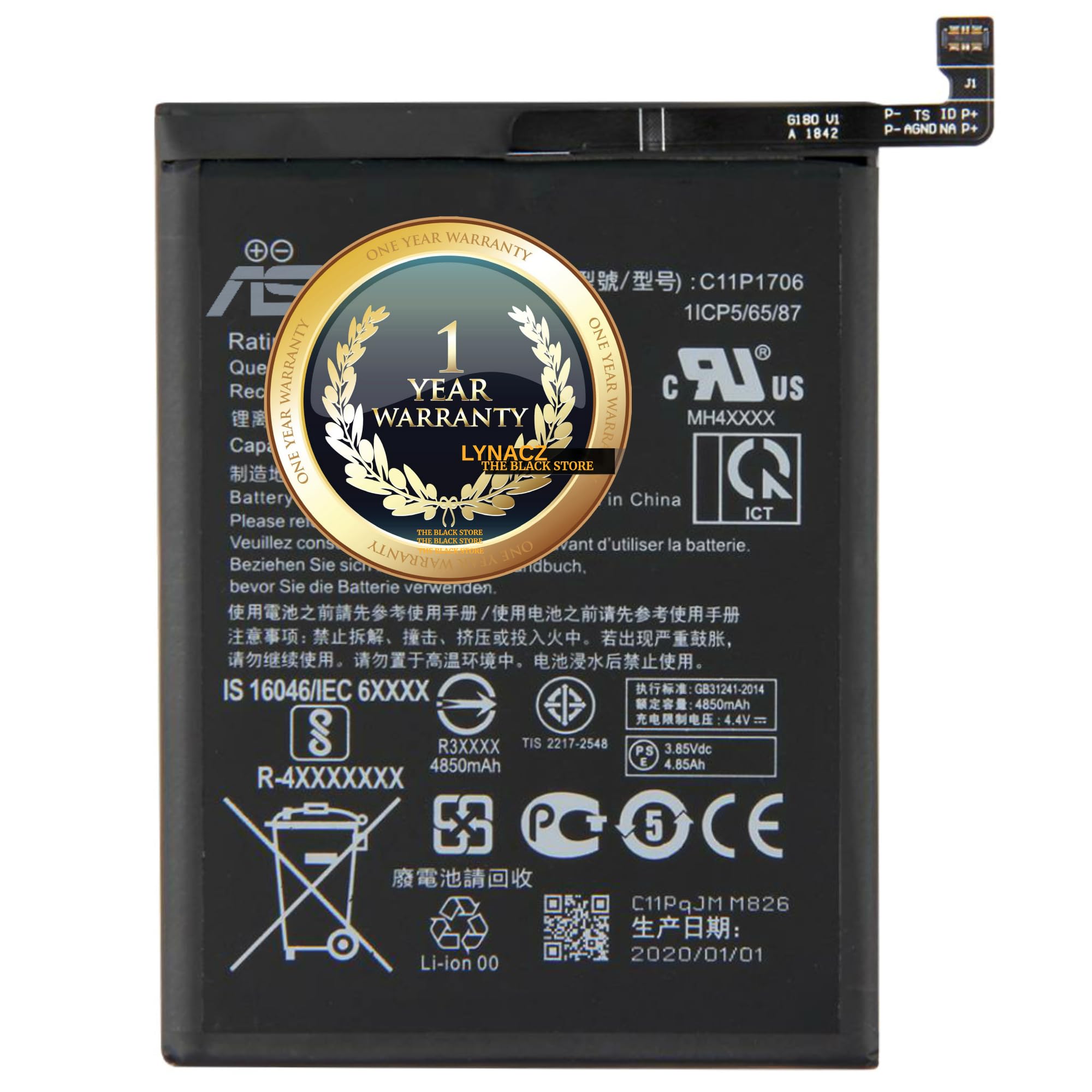 Original C11P1706-5000mAh Parts for Asus Zenfone Max Pro M1, M2 ZB601KL ZB602KL ZB630KL ZB631KL ZB632KL ZB633KL X00TD X01B with 1 Year Replacement Warranty (B0CX1NS3X1) Amazon Price History, Amazon Price Tracker