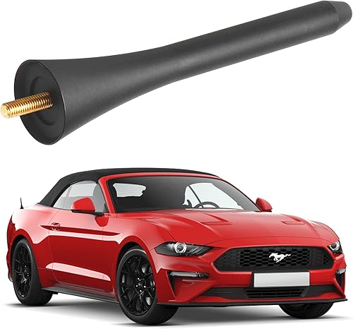 SaAuto - Antena corta para Ford Mustang convertible 2015-2021 antena Mustang Stubby reemplazo de antena de aluminio negro de 5 pulgadas accesorios