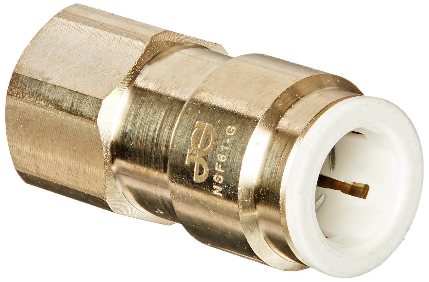 John Guest MI4512F4SLF Female Flare Connector, 3/8 OD x 1/4 (Pack of 10)
