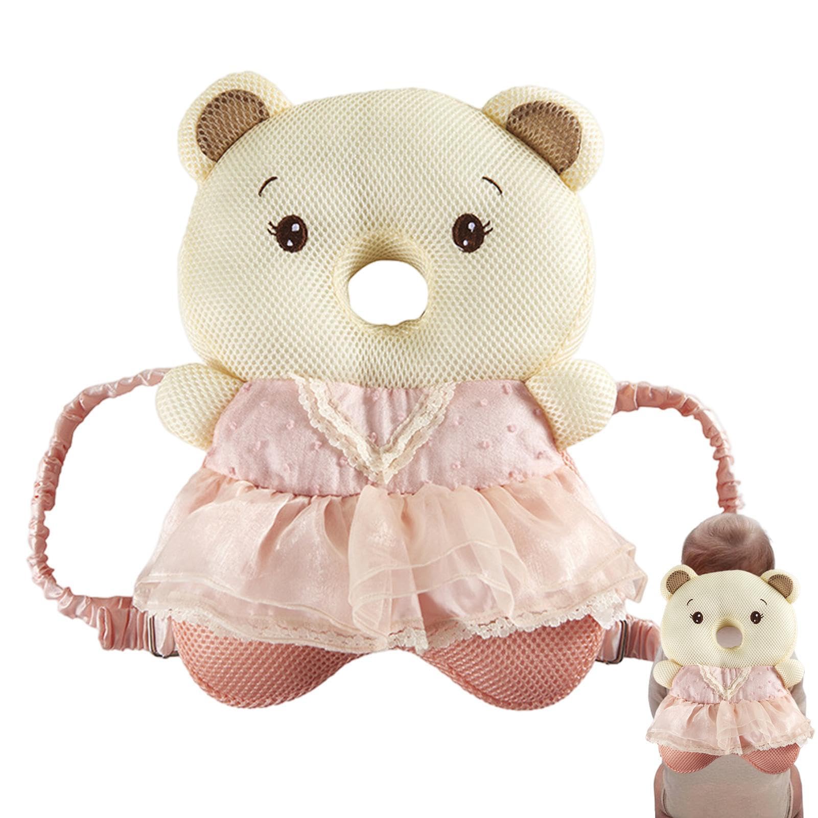 Vigcebit Baby Head Protector Backpack Adjustable Cute Animal Toddler Head Protector Backpack Baby Safety Back Cushion Baby Head Back Protector Toddler Head Protection Safety Pad