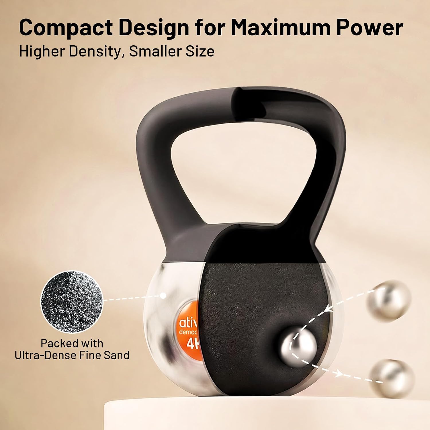 ATIVAFIT 9-22lb Soft Kettlebell for Home Workouts | Wide Non-Slip Handle, Floor-Friendly Cushioned Strength Training Weight with Dense Iron Sand Filling for Women & Men