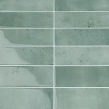 VaryStyle Gradient Green Peel and Stick Backsplash for Kitchen Bathroom Waterproof Stick on Back Splashes Renter Friendly Removable Rectangle Marble Wall Tiles for Shower Walls Fireplace 12"x12" 18PCS