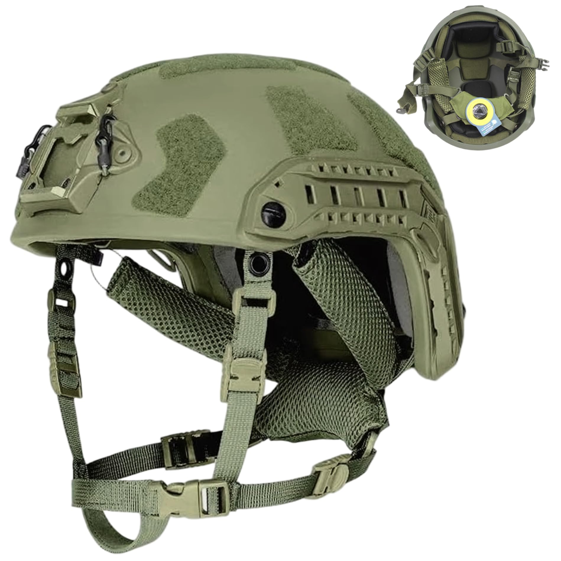 Casque rapide Jorzer léger avec sangle alignative et rails - 8