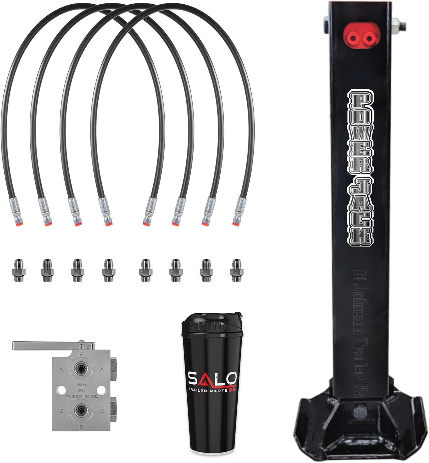 Hydraulic Trailer Jack Addon Kit with Selector Valve