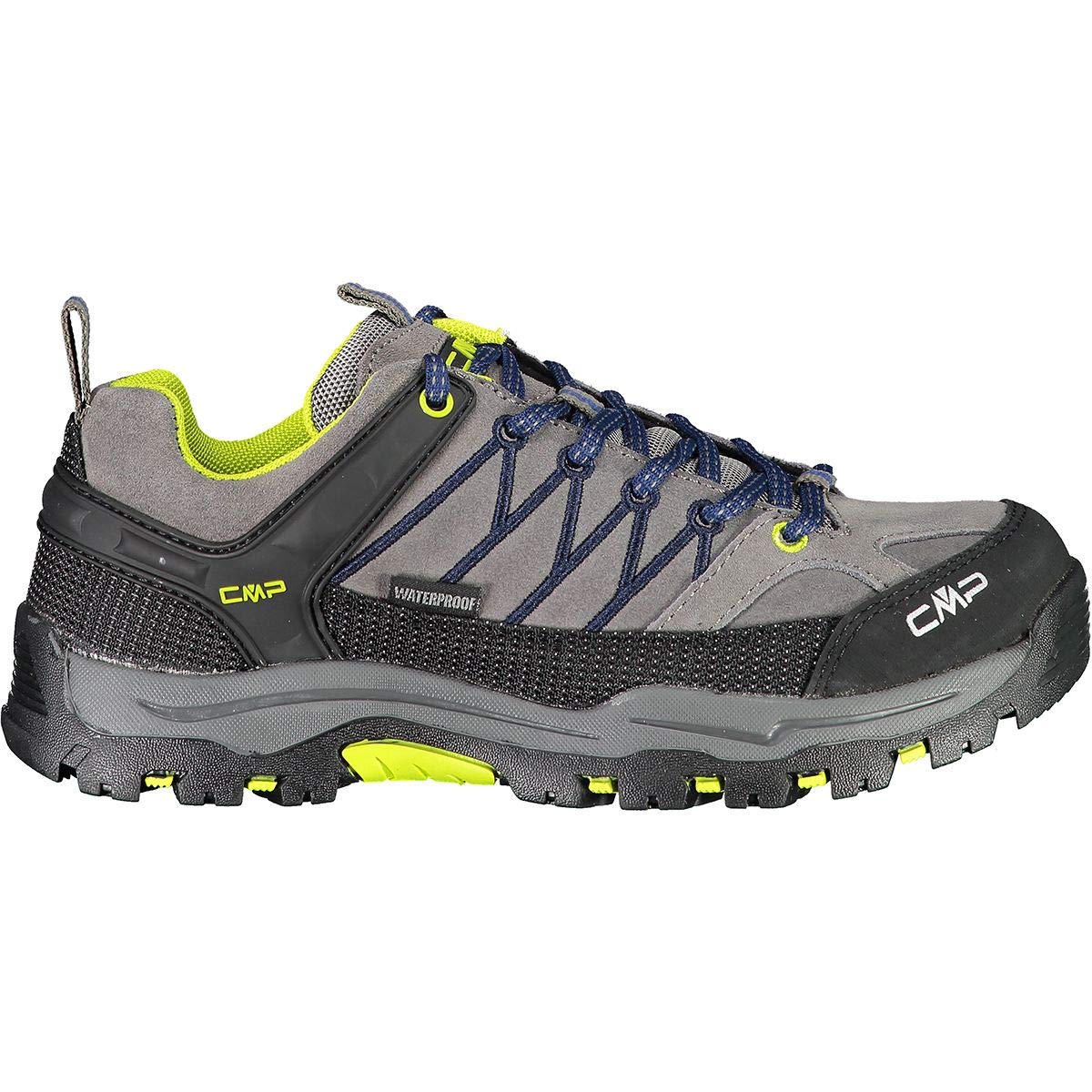 CMP Kids Rigel Low Trekking Shoes Wp, Scarpe da trekking Unisex - Bambini e ragazzi, Graffite-Marine 35UD, 37 EU