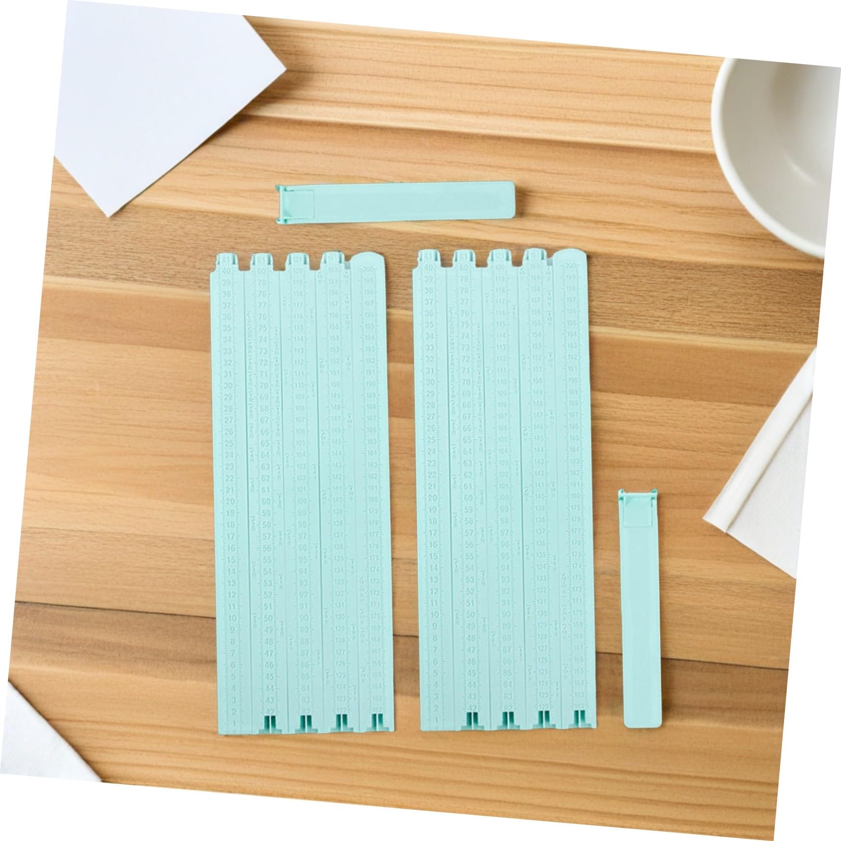 Hohopeti 2piezas Instrumento de Medición de Altura Gráfica de Crecimiento para Pared Infantil de Plástico Práctica Regla de Pared para Medir la Altura Casa