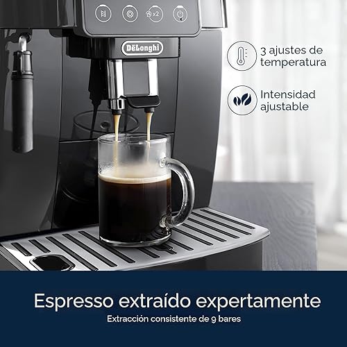 Miniatura 5 de De'Longhi Magnifica Start - Máquina de café espresso automática con espumador de leche manual y molinillo integrado, 3 recetas de un solo toque,
