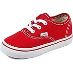 Vans Kids Unisex Authentic Shoes, Size 5.5, Color (RED) RED