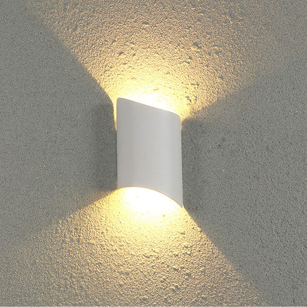 SXSCARKX Simple Irregular Shape Outdoor Wall Lantern Waterproof and Rustproof Die-cast Aluminum Sconce Patch Light Hallway Garage Porch Lamp
