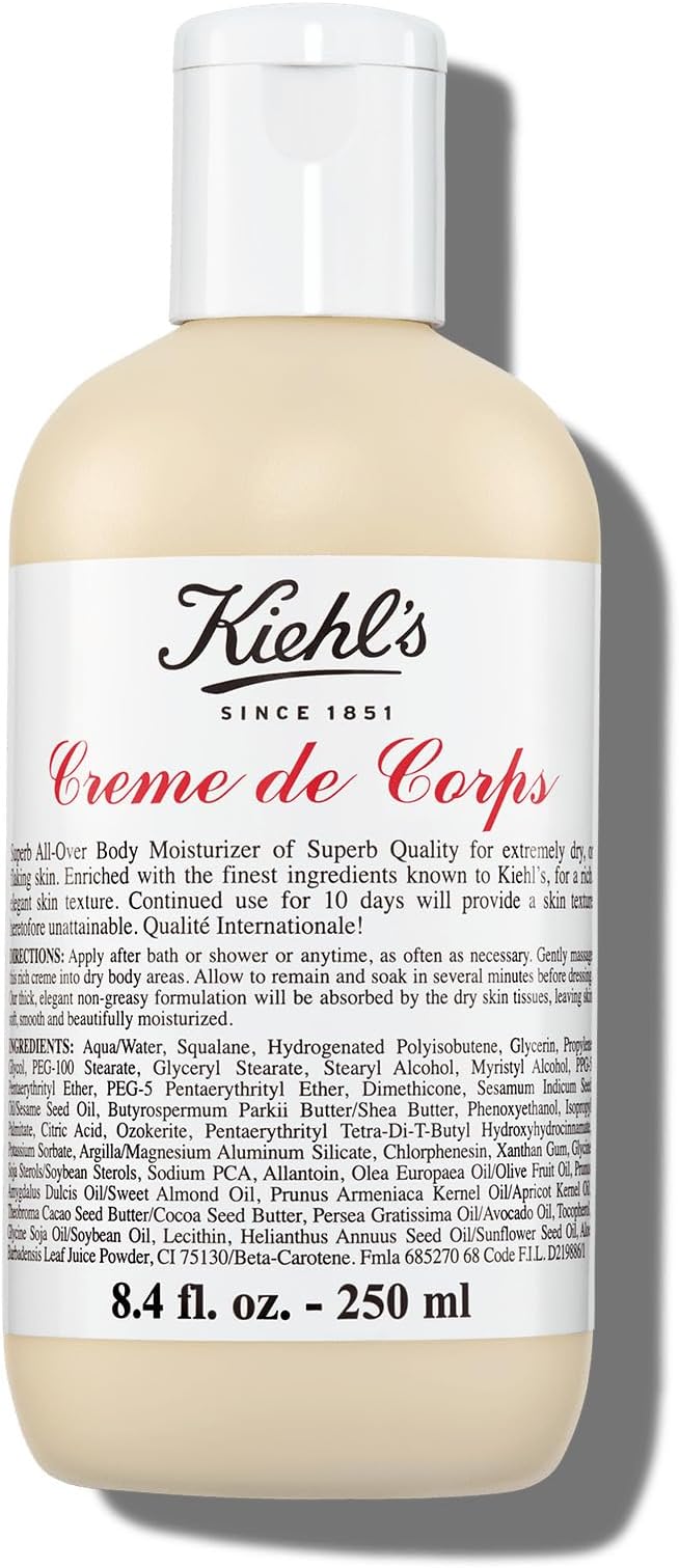 Kiehl's Kreme de Call Body Cream, 8.5 fl oz (250 ml), Moisturizing, Men's, Women's, Gift, Genuine Product