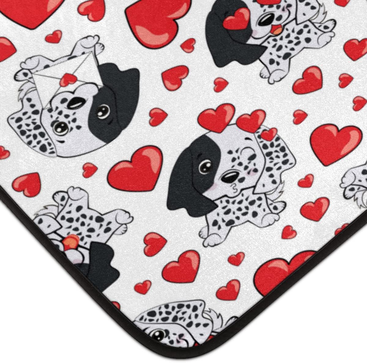 5 x 7 feet Dog Puppy Love Heart Super Soft Area Rug for Kids Baby Nursery, Kids Girls Nursery Plush Rug Home Decor Rug, Fuzzy Rugs for Nursery