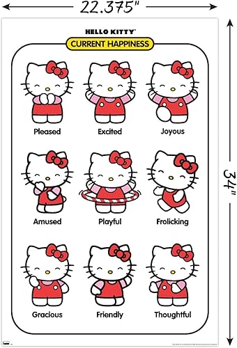 Miniatura 7 de Trends International Hello Kitty - Póster de pared de felicidad actual