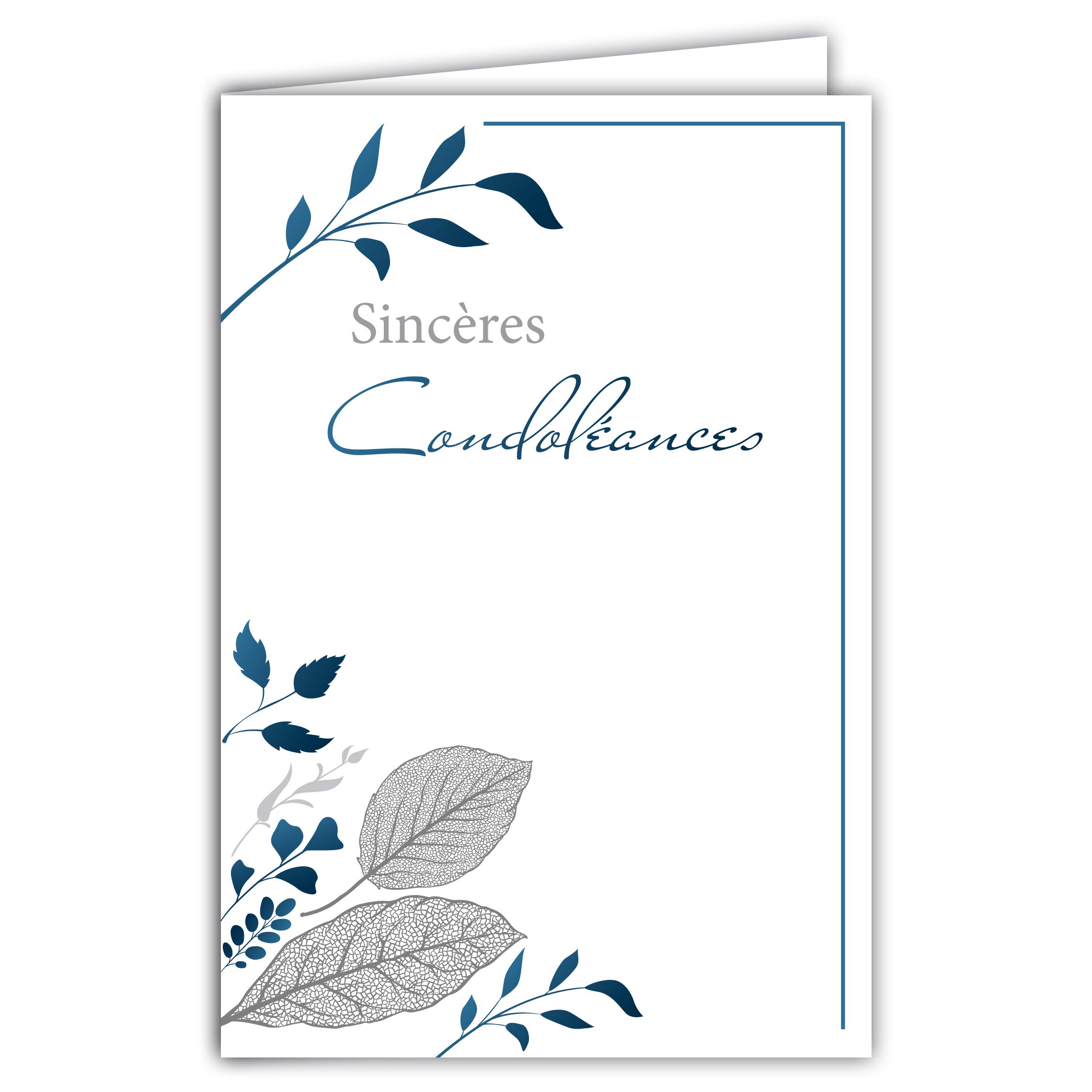 Afie 64-1087 Sincere Sympathy Card with White Envelope - Funeral Goodbye Ceremony Death Grief Funeral Incineration Cremation