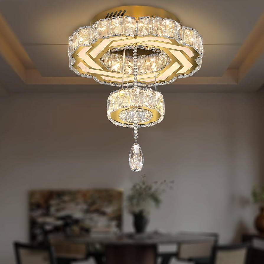 Flashing God Small Crystal Chandeliers Dia 12