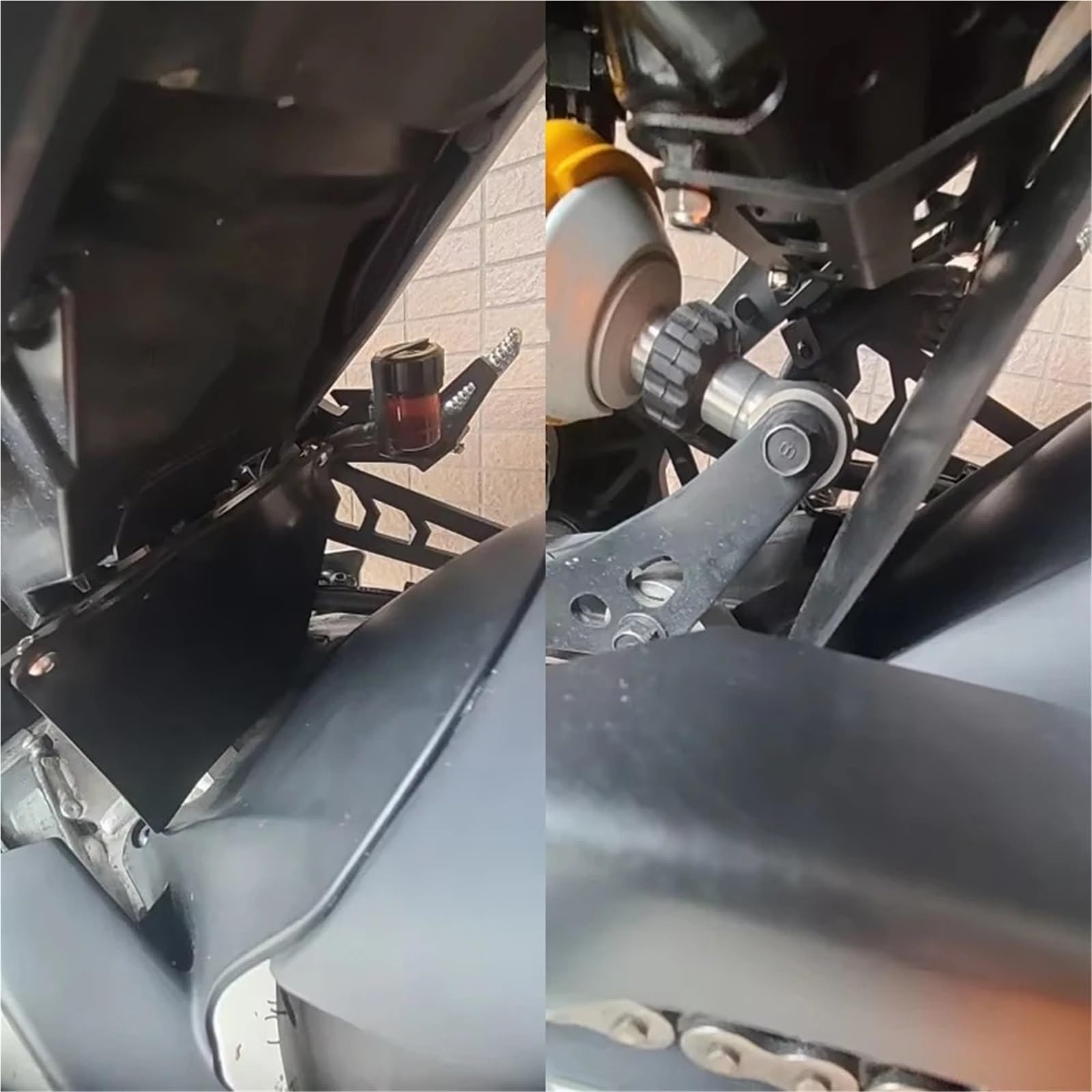 Adatto per Yamaha MT-09/SP 2021-2023 Moto Ruota Splash Shield Copertura Della Protezione Estensione Parafango Posteriore protezione forcella