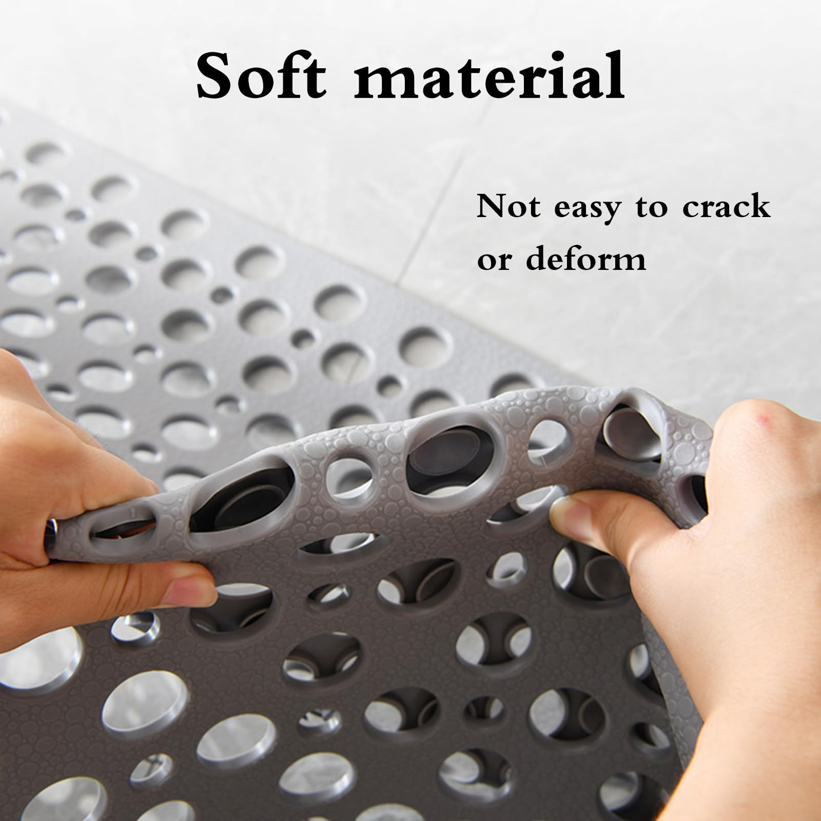 Douchemat antislip, 48 x 48 cm antislipmat voor de douche met