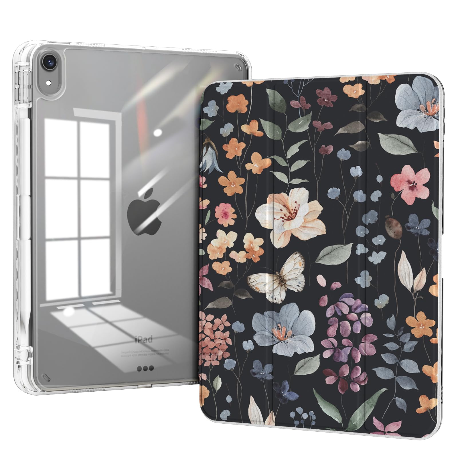 Funda para iPad Air 11 M3 que evita la pérdida del lápiz y roturas con su trasera rígida 8