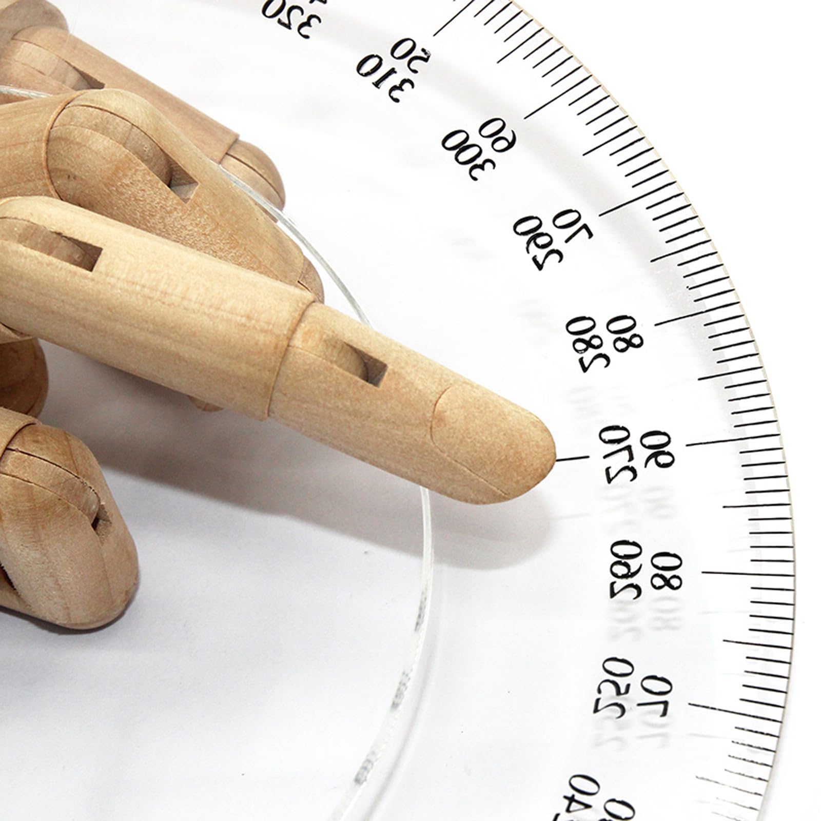 Rapporteur Avec Outil De Règle Pour Construire Et Mesurer Des Angles