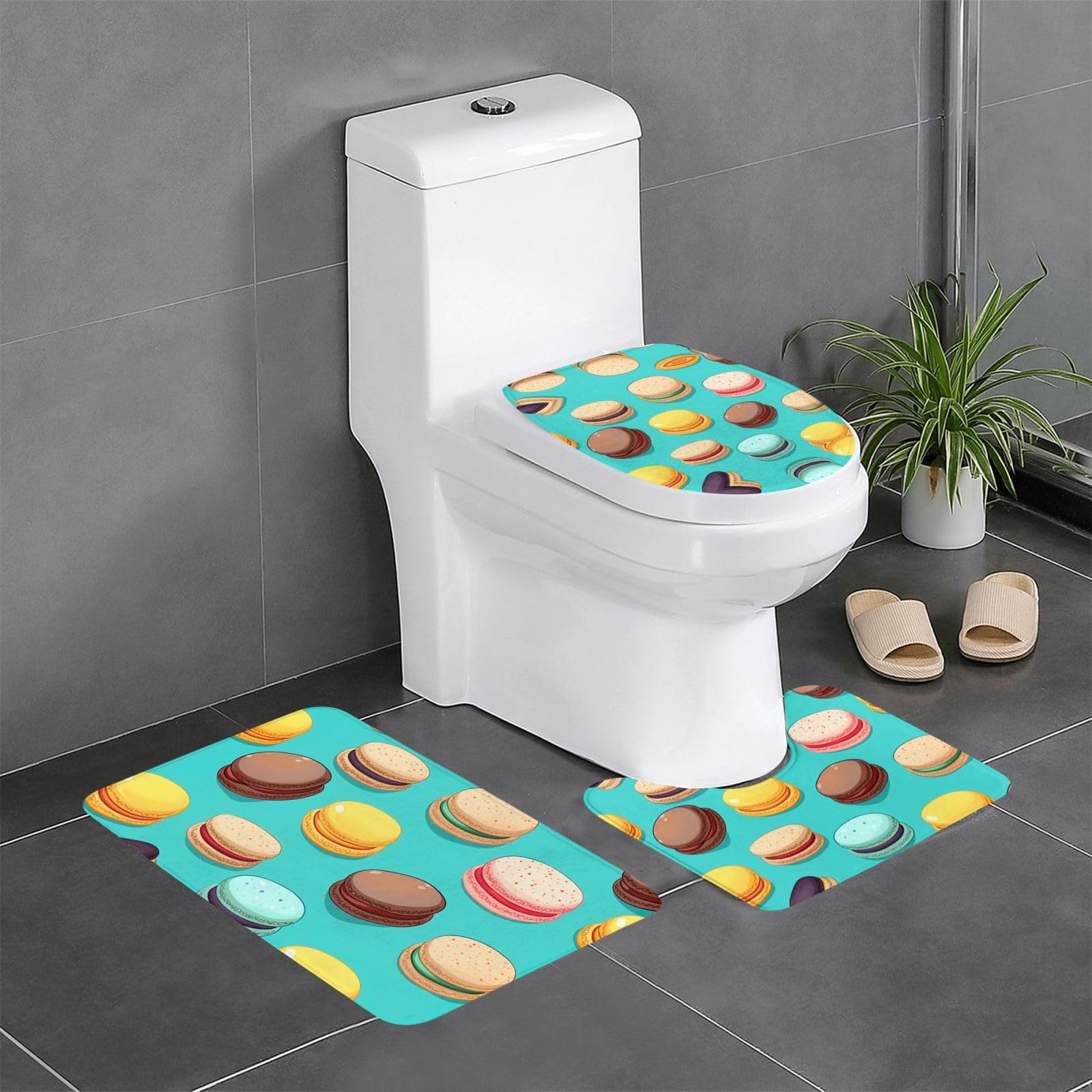 Tapis de salle de bain antidérapants pour réveiller la déco des toilettes et WC