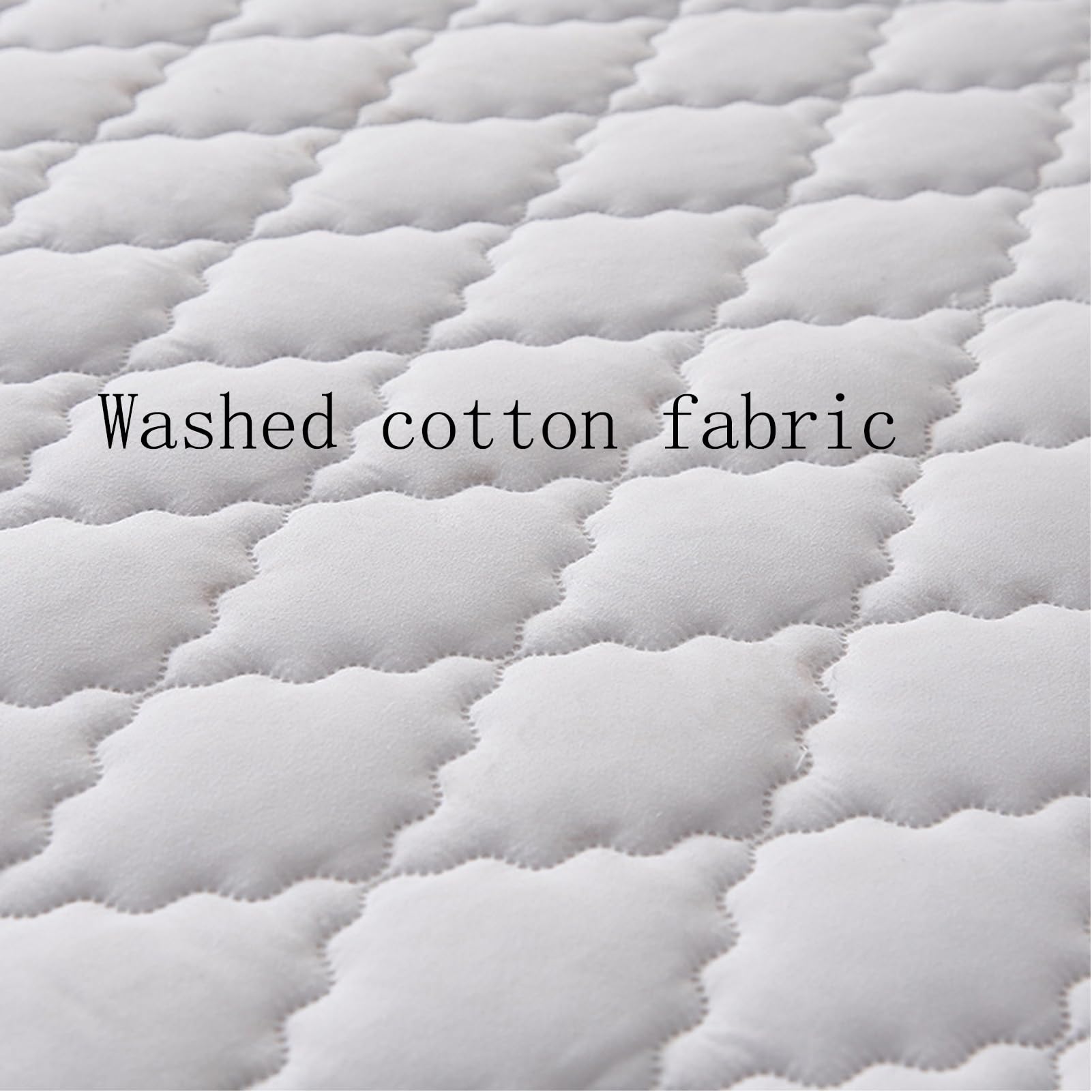 Protector Colchon Impermeable,Acolchado Cubre Colchon Transpirable Lavable