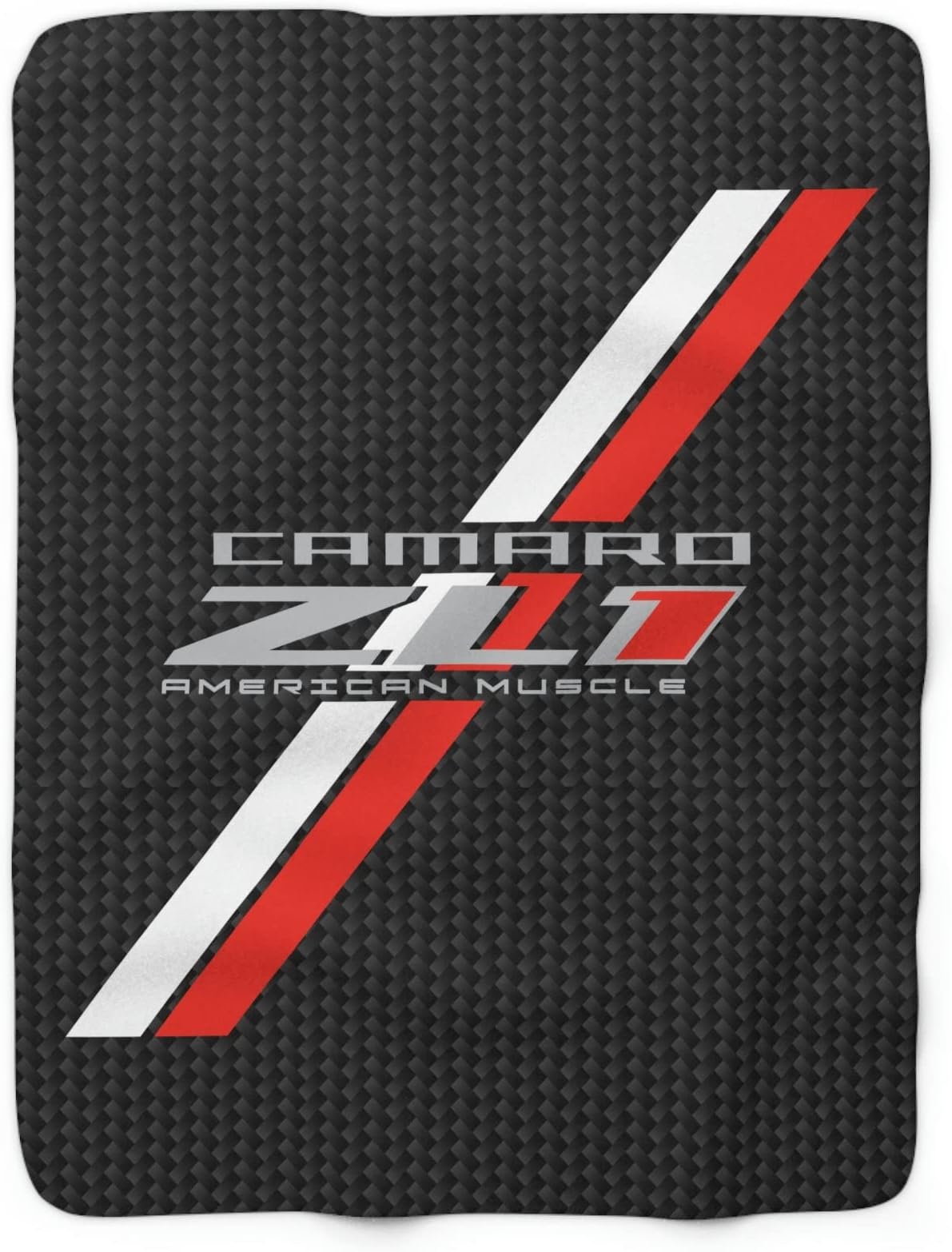 Sunbelt GiftsSUNBELTGIFTS Camaro ZL1 Carbon Print 50 x 60 inch Sherpa Fleece Blanket, Textured Background