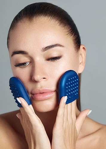 Miniatura 3 de 2 mini guantes mini resplandor suave silicona cepillo de limpieza facial y masajeador facial lujo cuidado de la piel regalo