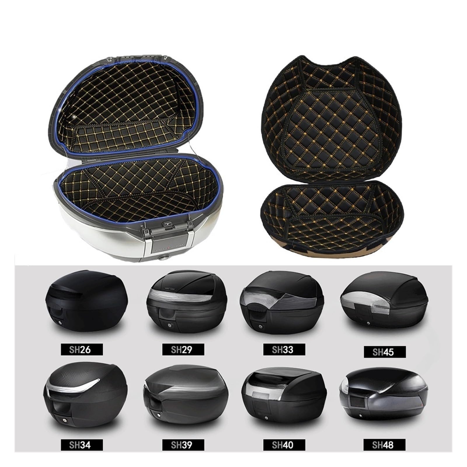Fodera Baule Moto Per SHAD SH26 SH29 SH33 SH34 SH39 SH40 SH45 SH48 SH59X, fodera interna portatile per bagagliaio posteriore