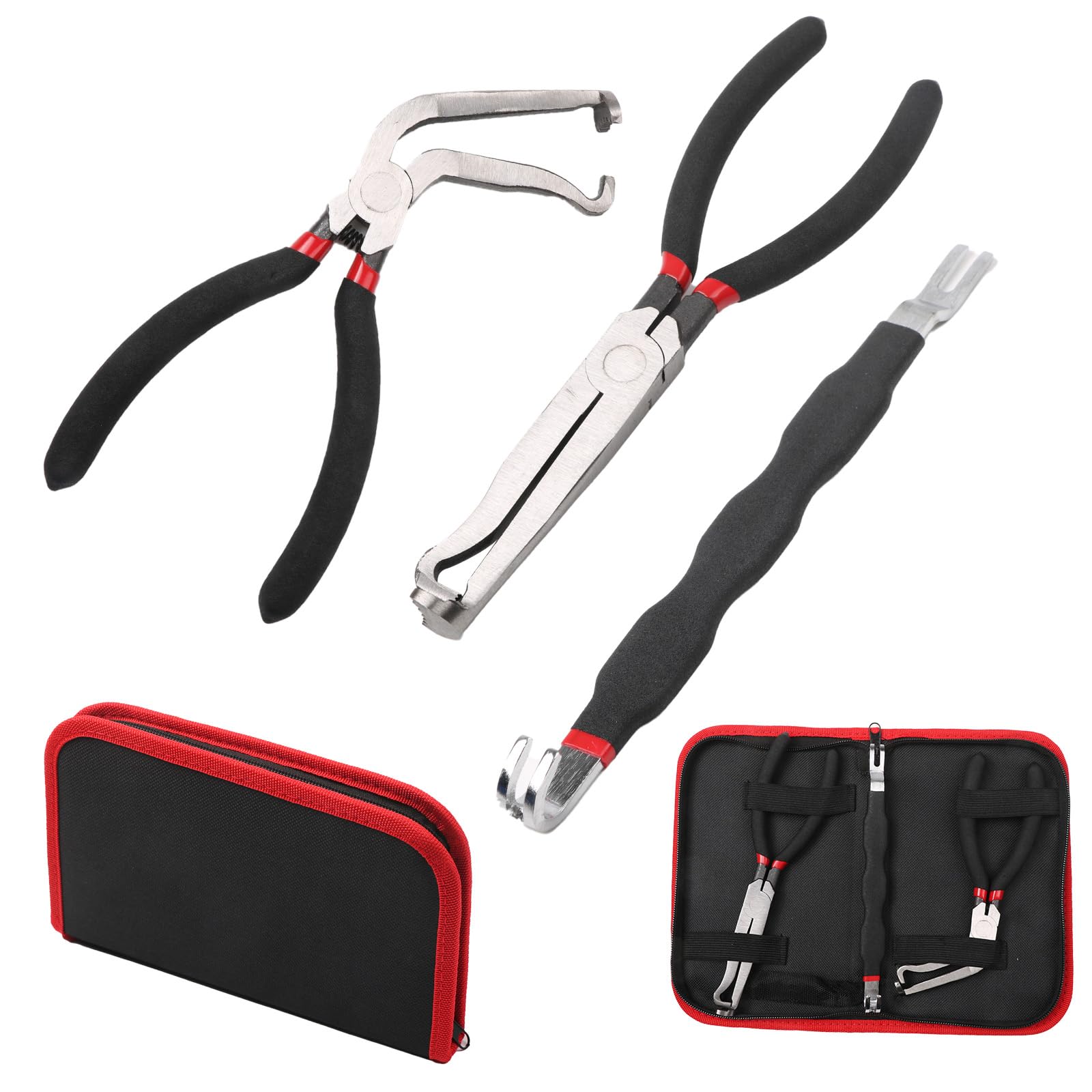 3-Piece Professional Electrical Disconnect & Fuel Line Pliers Set
