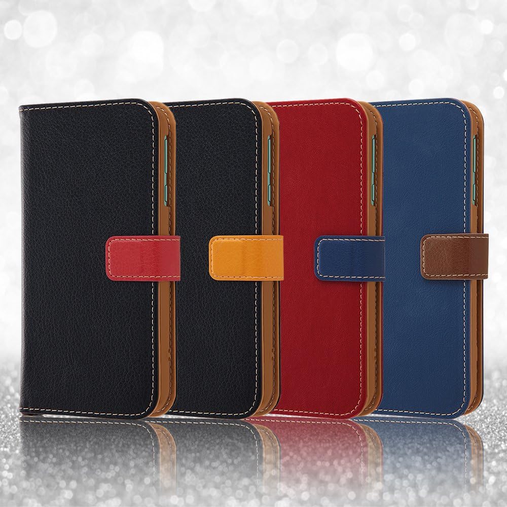Layout Y!mobile Android One X1 Case, Notebook Type, 2 Tone Color, Black/Red RT-ANO3ELC2/BR