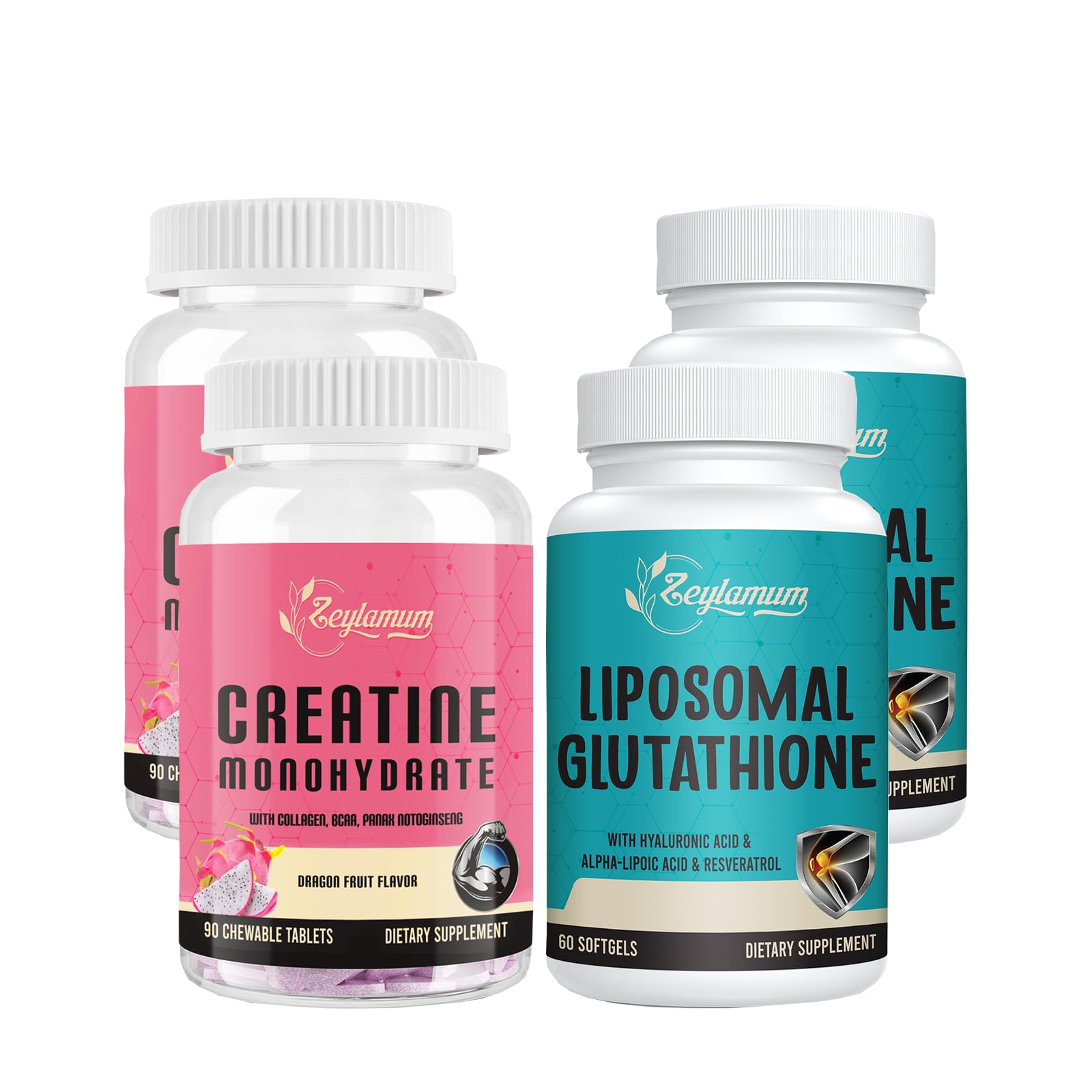 glutathione and creatine together Amazon.com: Zeylamum Liposomal Glutathione 2 Pack & Creatine Monohydrate 2  Pack : Health & Household